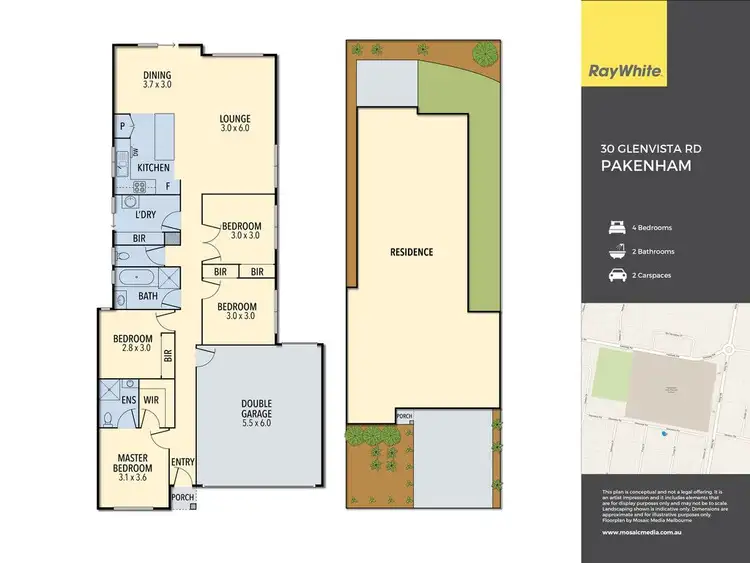 Floorplan of Homely house listing, 30 Glenvista Road, Pakenham VIC 3810