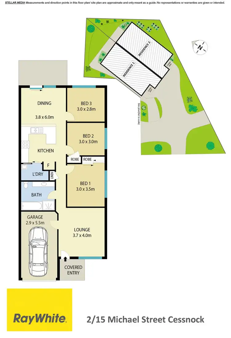 Floorplan of Homely townhouse listing, 2/15 Michael Street, Cessnock NSW 2325