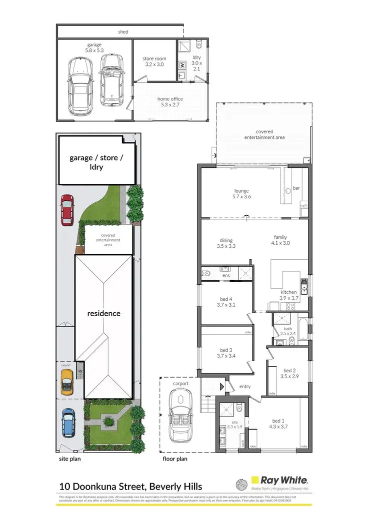 Floorplan of Homely house listing, 10 Doonkuna Street, Beverly Hills NSW 2209