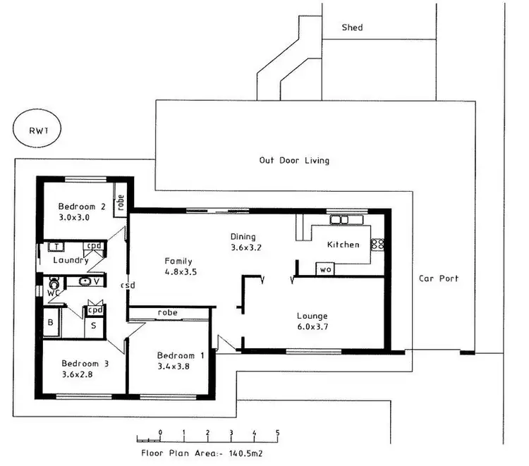 Floorplan of Homely house listing, 10 Huckstepp Court, Berri SA 5343