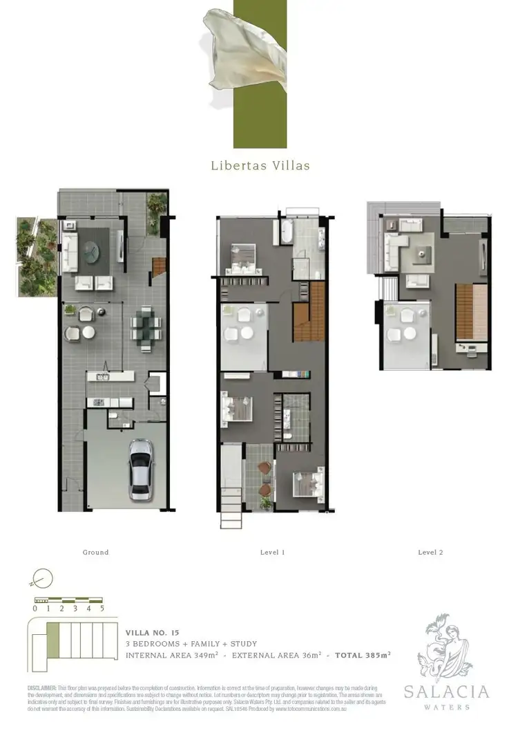 Floorplan of Homely house listing, 15 Salacia Drive, Paradise Point QLD 4216