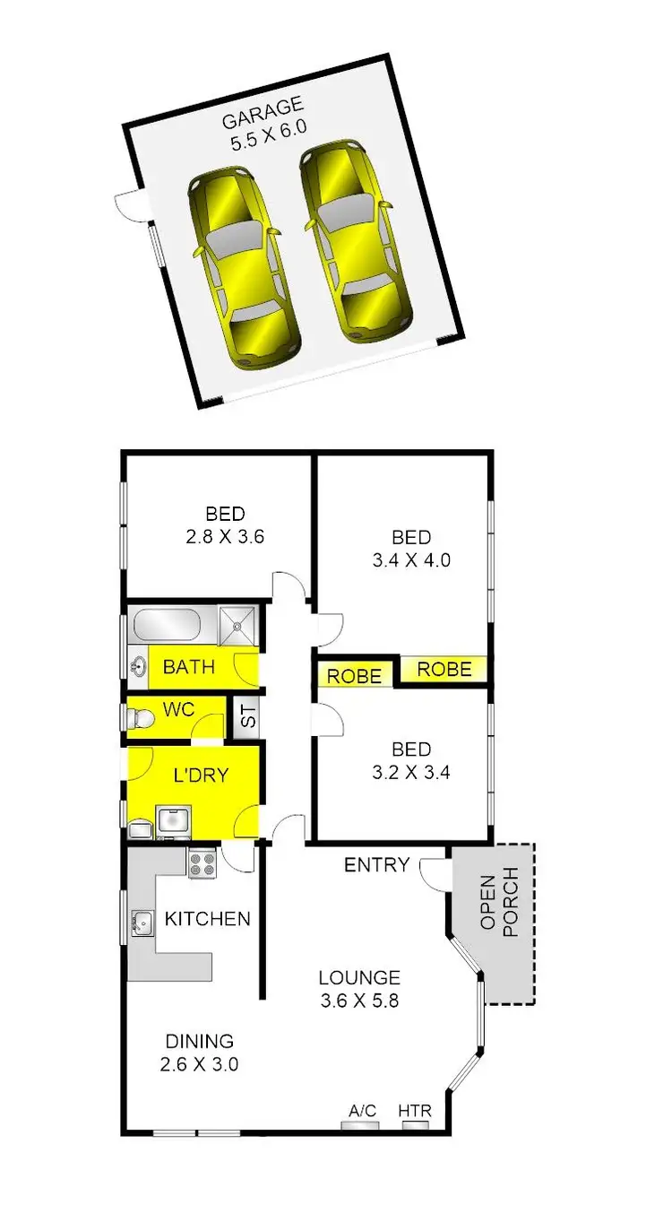 Floorplan of Homely house listing, 30 Brunel Close, Lara VIC 3212