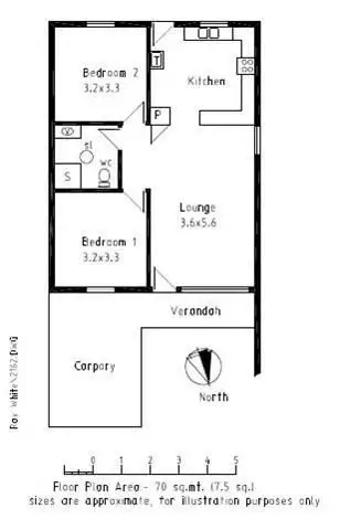 Floorplan of Homely house listing, Unit 6 Thomas Cottage, Barmera SA 5345