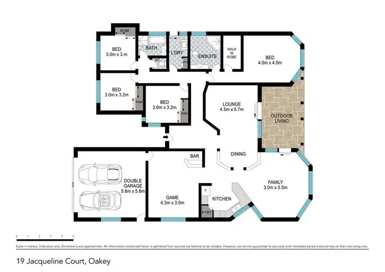 Floorplan of Homely house listing, 19 Jacquelyn Court, Oakey QLD 4401