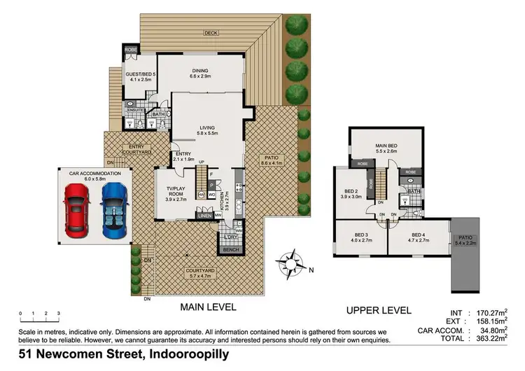 Floorplan of Homely house listing, 51 Newcomen Street, Indooroopilly QLD 4068