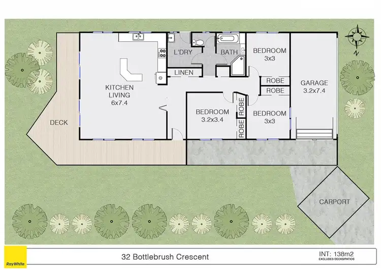 Floorplan of Homely house listing, 32 Bottlebrush Crescent, Suffolk Park NSW 2481