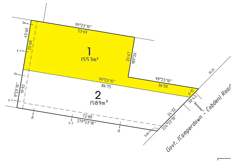 Floorplan of Homely land listing, Lot 1/140 Camperdown-Cobden Road, Camperdown VIC 3260