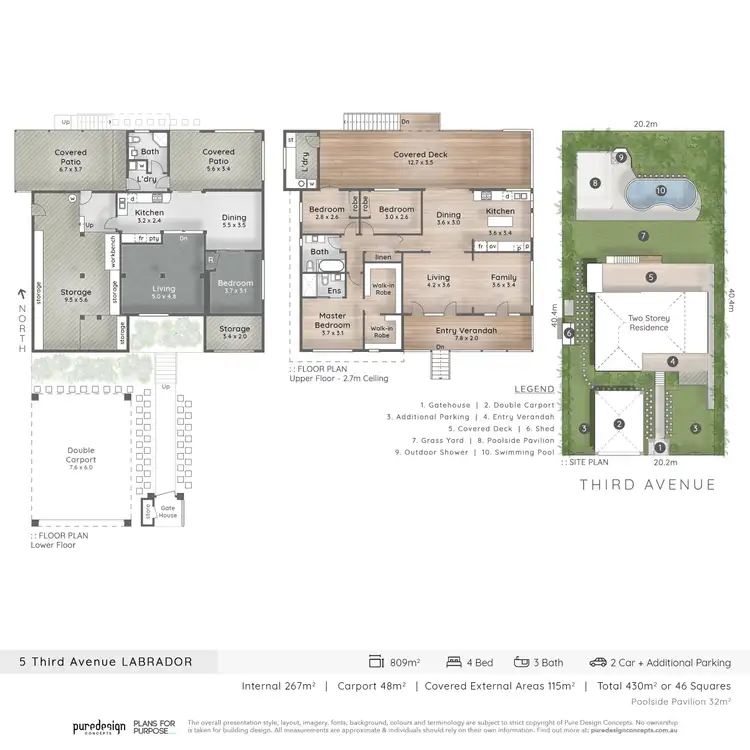 Floorplan of Homely house listing, 5 Third Avenue, Labrador QLD 4215