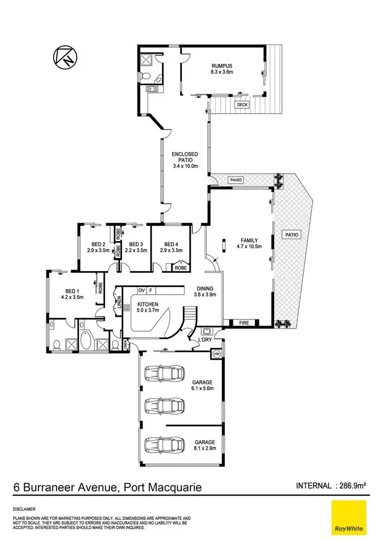 Floorplan of Homely house listing, 6 Burraneer Avenue, Port Macquarie NSW 2444
