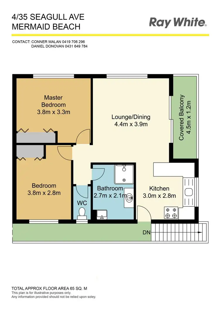 Floorplan of Homely unit listing, 4/35 Seagull Avenue, Mermaid Beach QLD 4218
