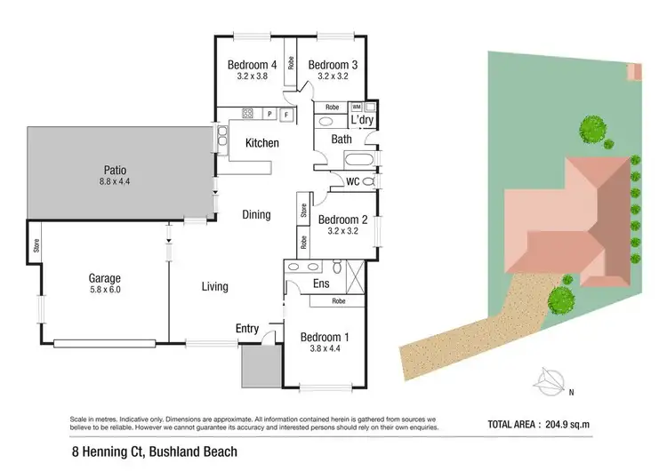Floorplan of Homely house listing, 8 Henning Court, Bushland Beach QLD 4818