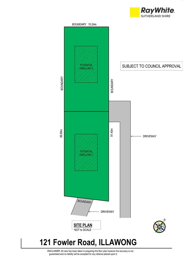 Floorplan of Homely land listing, 121 Fowler Road, Illawong NSW 2234