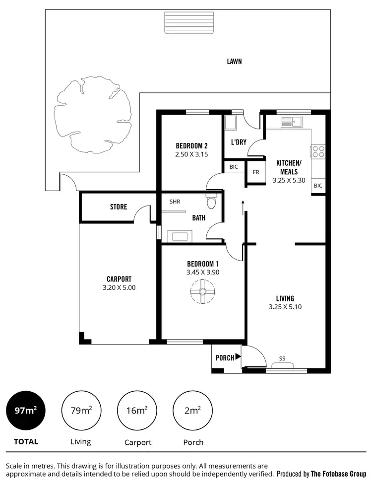 Floorplan of Homely unit listing, 21/25 McMahon Road, Morphett Vale SA 5162