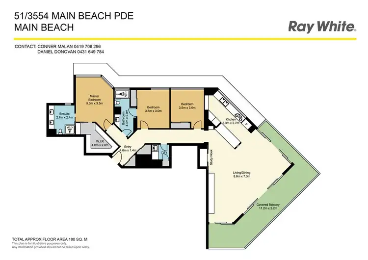 Floorplan of Homely unit listing, 51/3554 Main Beach Parade, Main Beach QLD 4217