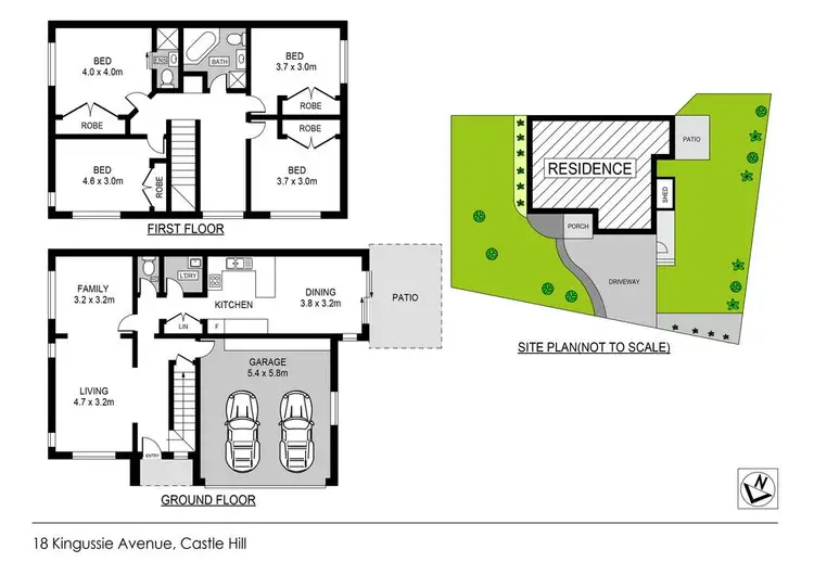 Floorplan of Homely house listing, 18 Kingussie Avenue, Castle Hill NSW 2154