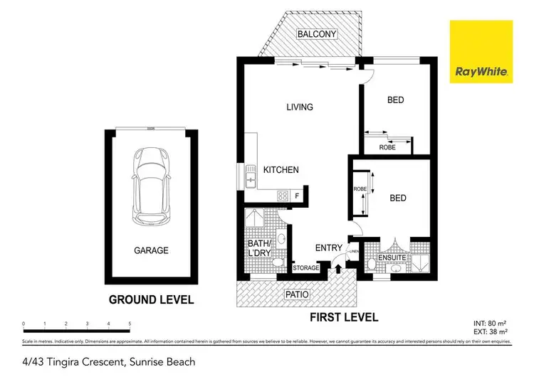 Floorplan of Homely unit listing, 4/43 Tingira Crescent, Sunrise Beach QLD 4567