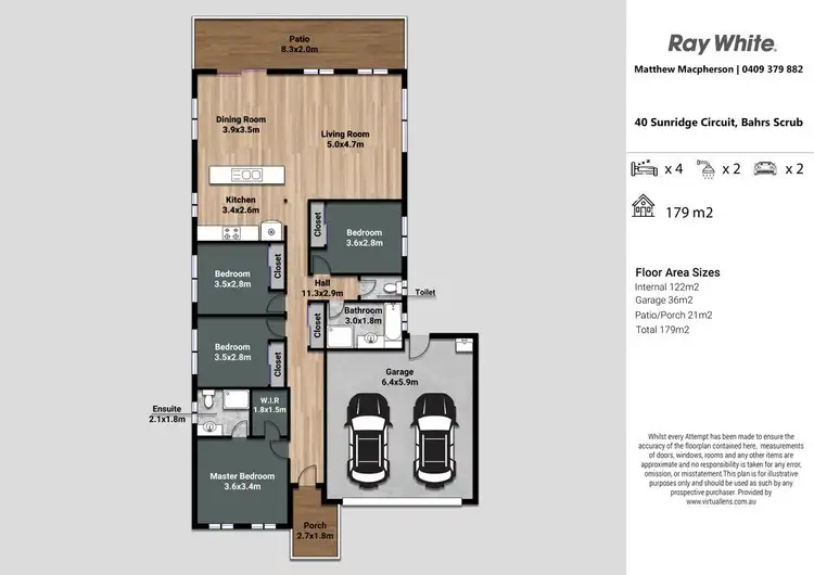 Floorplan of Homely house listing, 40 Sunridge Circuit, Bahrs Scrub QLD 4207