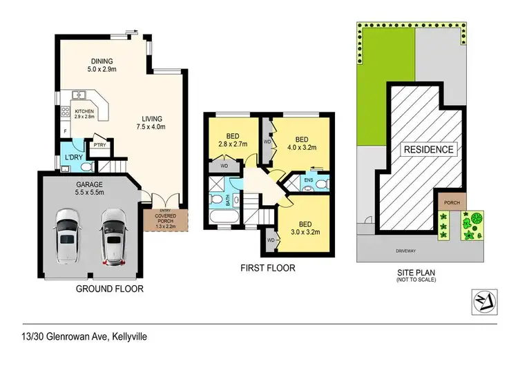 Floorplan of Homely townhouse listing, 13/30 Glenrowan Avenue, Kellyville NSW 2155