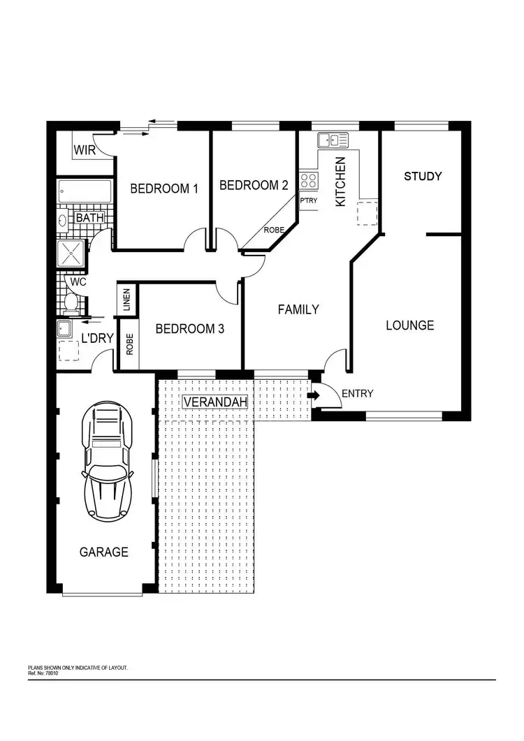 Floorplan of Homely townhouse listing, 16/3 Elvire Place, Palmerston ACT 2913