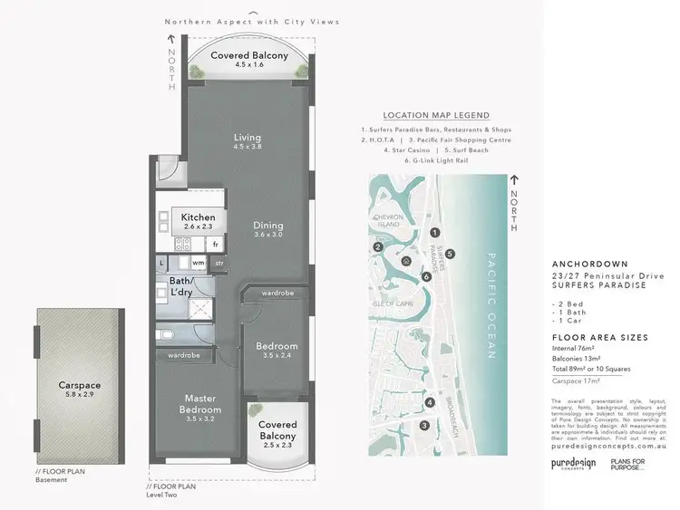 Floorplan of Homely apartment listing, 23/27 Peninsular Drive, Surfers Paradise QLD 4217
