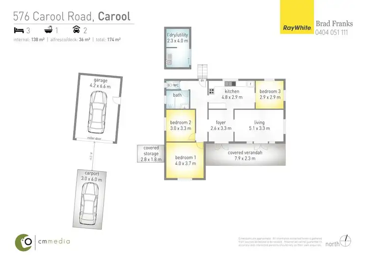 Floorplan of Homely rural property listing, 576 Carool Road, Carool NSW 2486