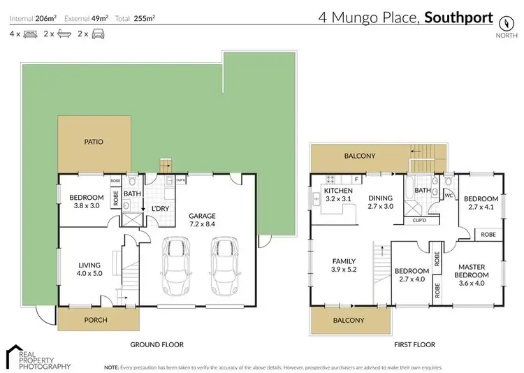 Floorplan of Homely house listing, 4 Mungo Place, Southport QLD 4215