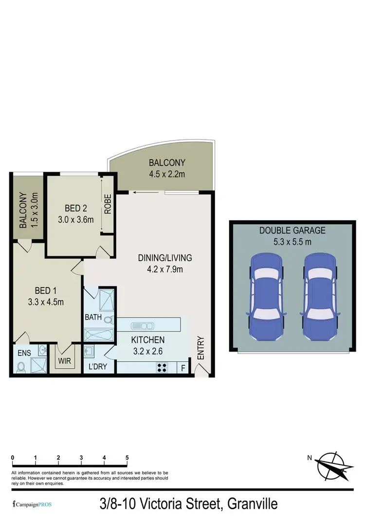 Floorplan of Homely unit listing, 3/8-10 Victoria Street, Granville NSW 2142