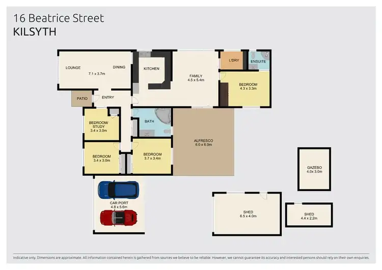 Floorplan of Homely house listing, 16 Beatrice Street, Kilsyth VIC 3137