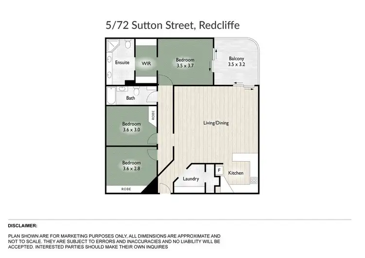 Floorplan of Homely apartment listing, 5/72 Sutton Street, Redcliffe QLD 4020
