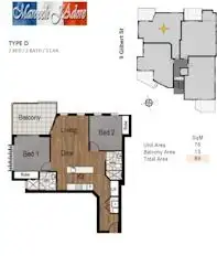 Floorplan of Homely unit listing, 4/9 Gilbert Street, Maroochydore QLD 4558