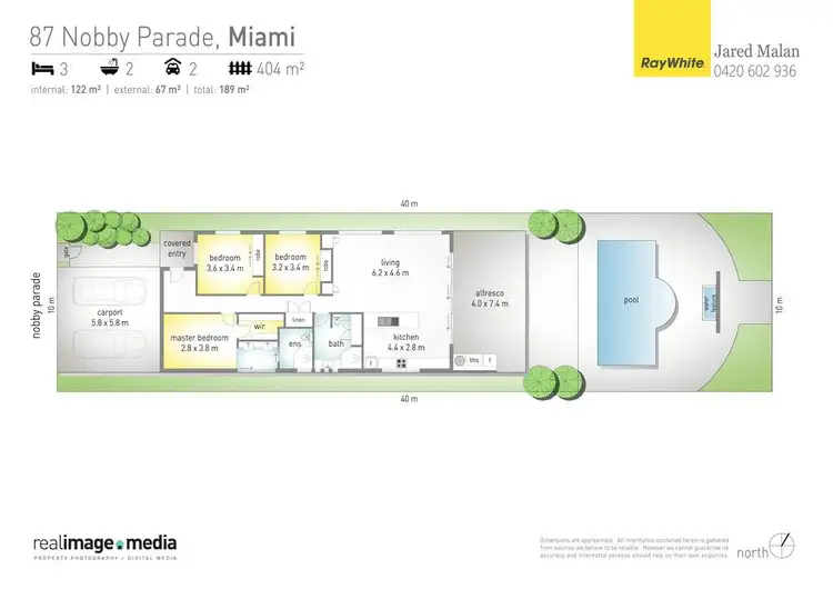 Floorplan of Homely house listing, 87 Nobby Parade, Miami QLD 4220