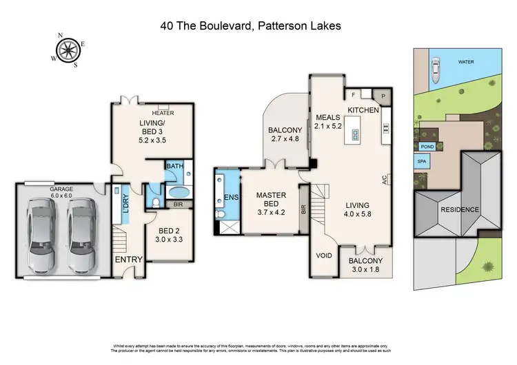 Floorplan of Homely house listing, 40 The Boulevard, Patterson Lakes VIC 3197