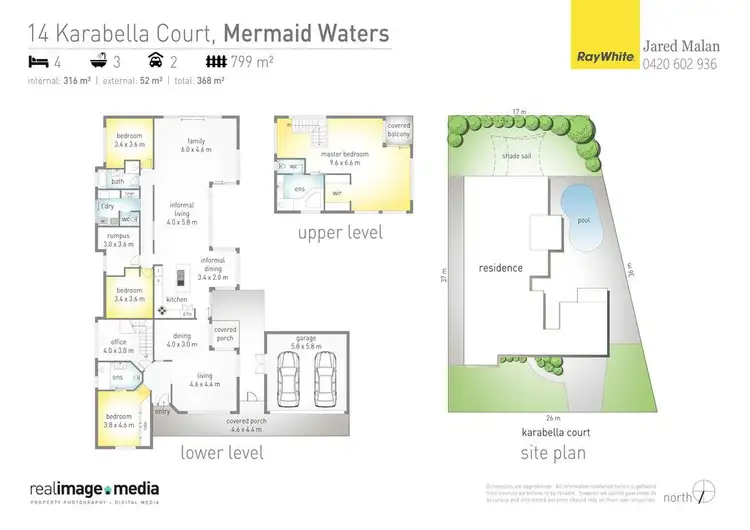 Floorplan of Homely house listing, 14 Karabella Court, Mermaid Waters QLD 4218