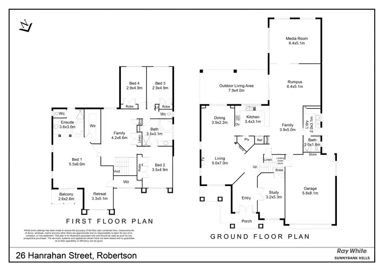 Floorplan of Homely house listing, 26 Hanrahan Street, Robertson QLD 4109