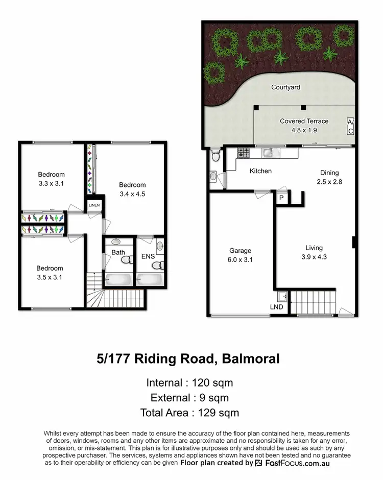 Floorplan of Homely townhouse listing, 5/177 Riding Road, Balmoral QLD 4171