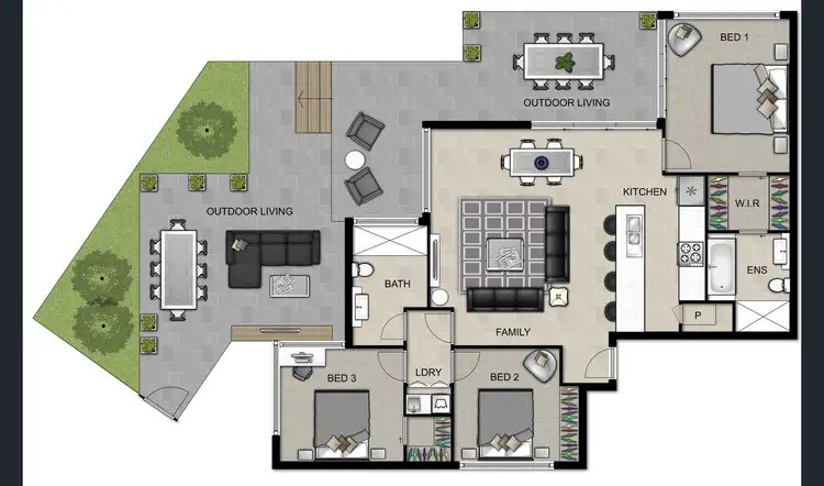 Floorplan of Homely unit listing, 2/26 Ryans Road, St Lucia QLD 4067