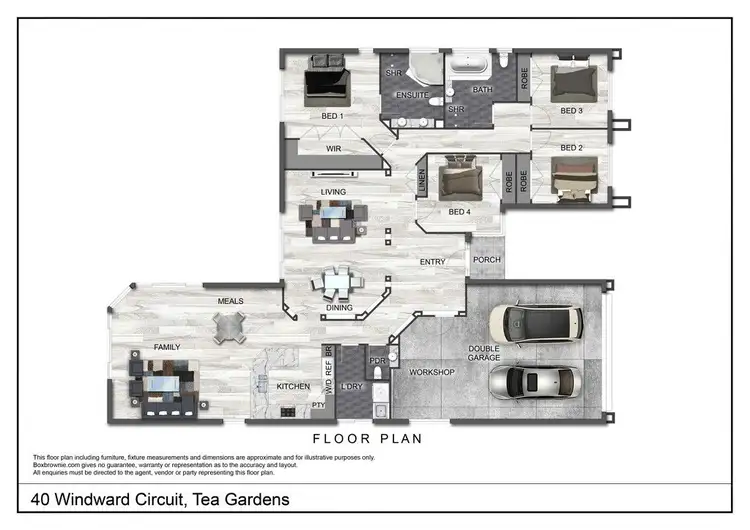 Floorplan of Homely house listing, 40 Windward Circuit, Tea Gardens NSW 2324