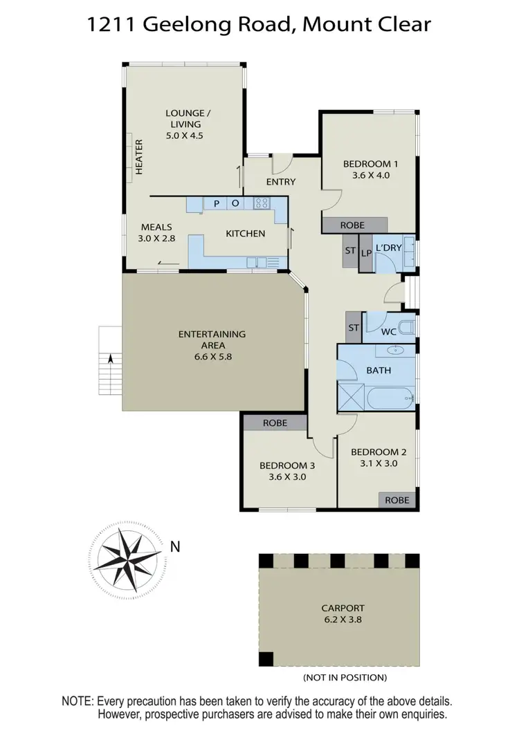 Floorplan of Homely house listing, 1211 Geelong Road, Mount Clear VIC 3350