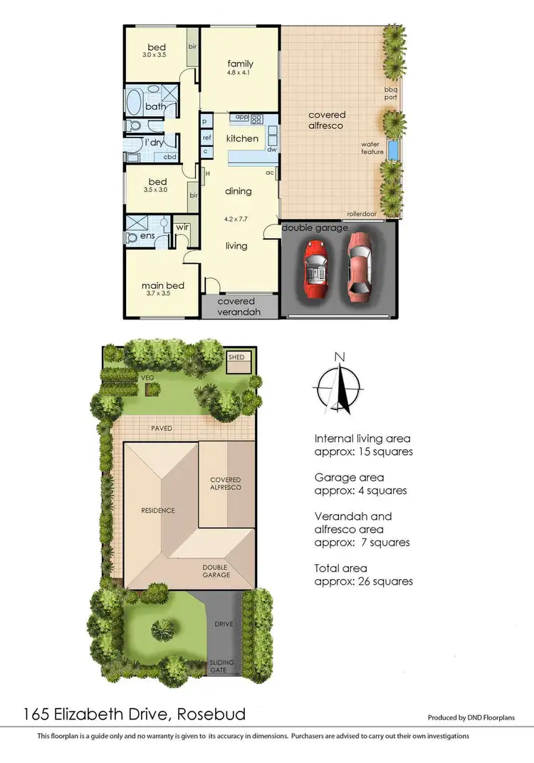 Floorplan of Homely house listing, 165 Elizabeth Drive, Rosebud VIC 3939