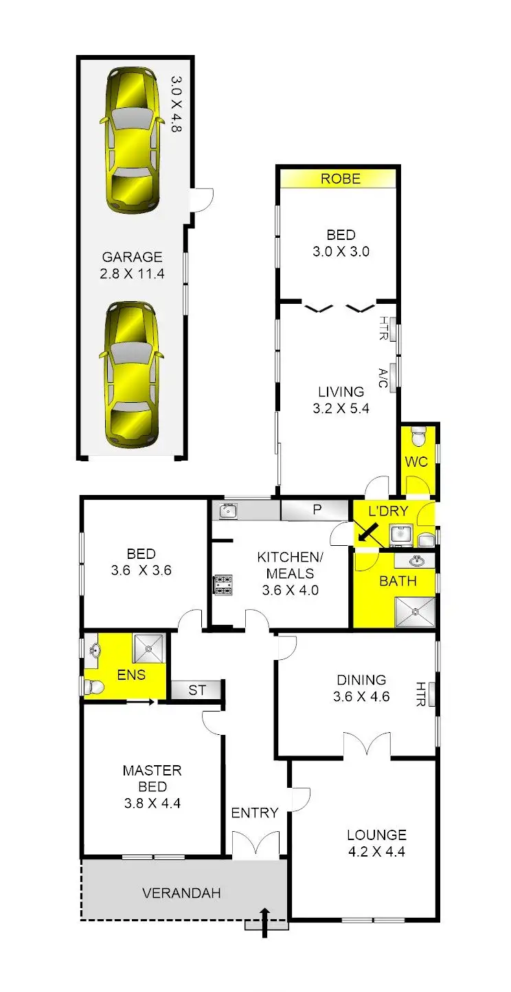 Floorplan of Homely house listing, 113 Princes Highway, Norlane VIC 3214