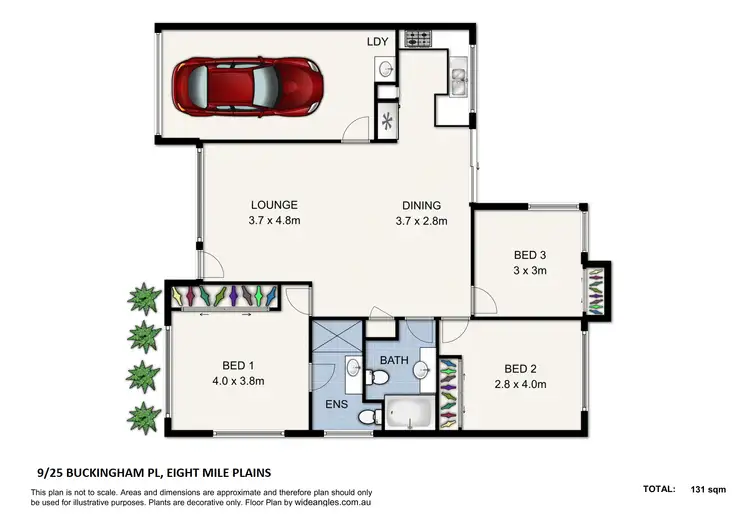 Floorplan of Homely villa listing, 9/25 Buckingham Place, Eight Mile Plains QLD 4113