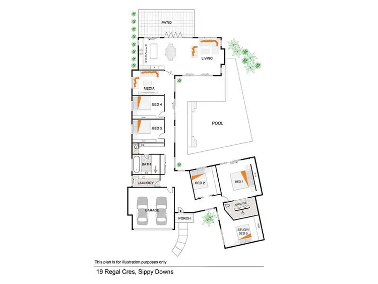 Floorplan of Homely house listing, 19 Regal Crescent, Sippy Downs QLD 4556