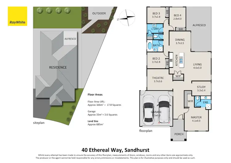 Floorplan of Homely house listing, 40 Ethereal Way, Sandhurst VIC 3977