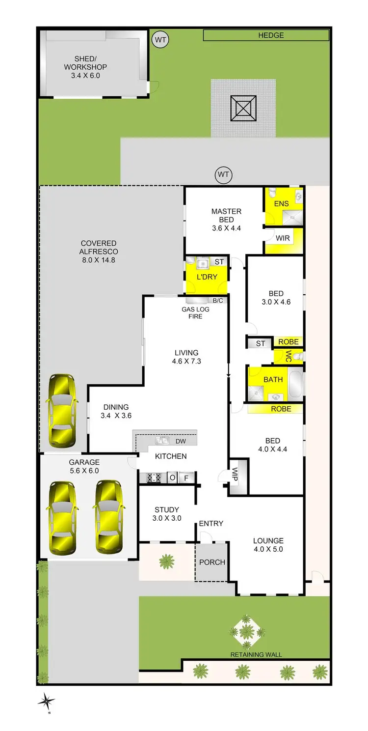 Floorplan of Homely house listing, 30 Ironbark Street, Waurn Ponds VIC 3216