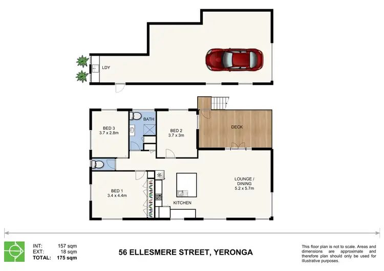 Floorplan of Homely house listing, 56 Ellesmere Street, Yeronga QLD 4104