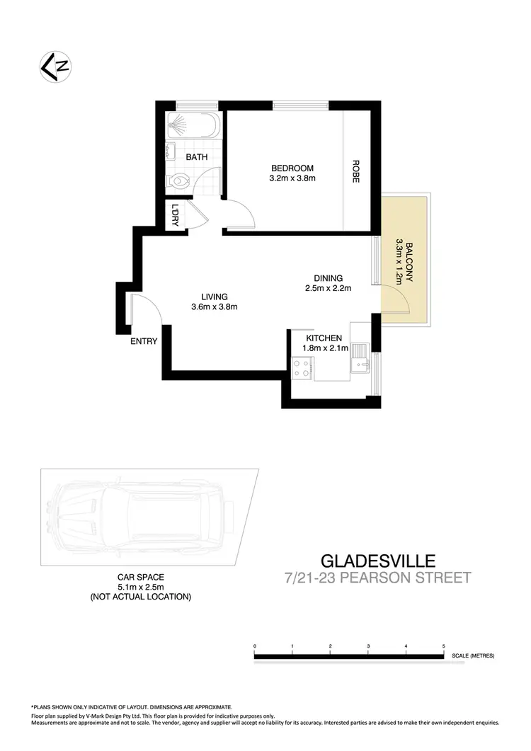 Floorplan of Homely apartment listing, 7/21-23 Pearson Street, Gladesville NSW 2111