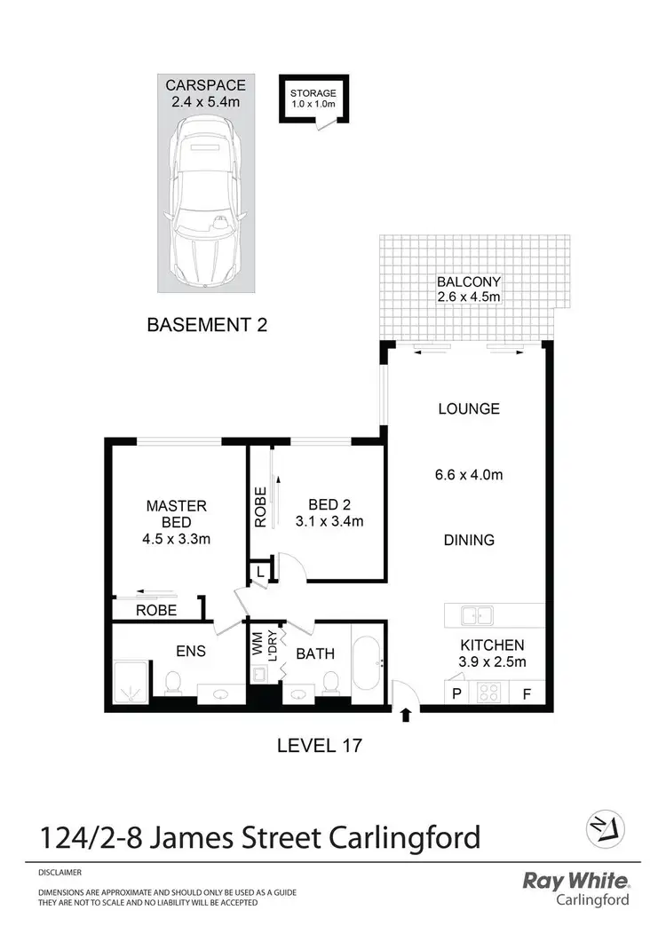 Floorplan of Homely apartment listing, 124/2-8 James Street, Carlingford NSW 2118
