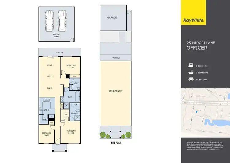 Floorplan of Homely house listing, 12 Midori Lane, Officer VIC 3809