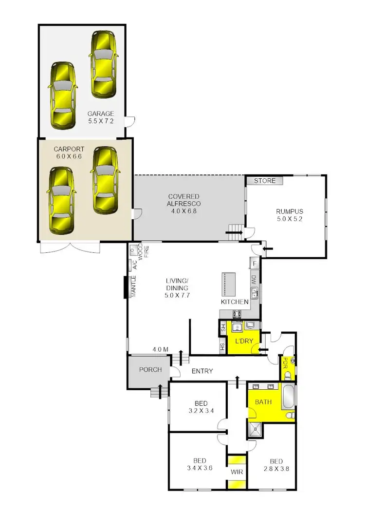 Floorplan of Homely house listing, 100 Stephenson Street, Lara VIC 3212