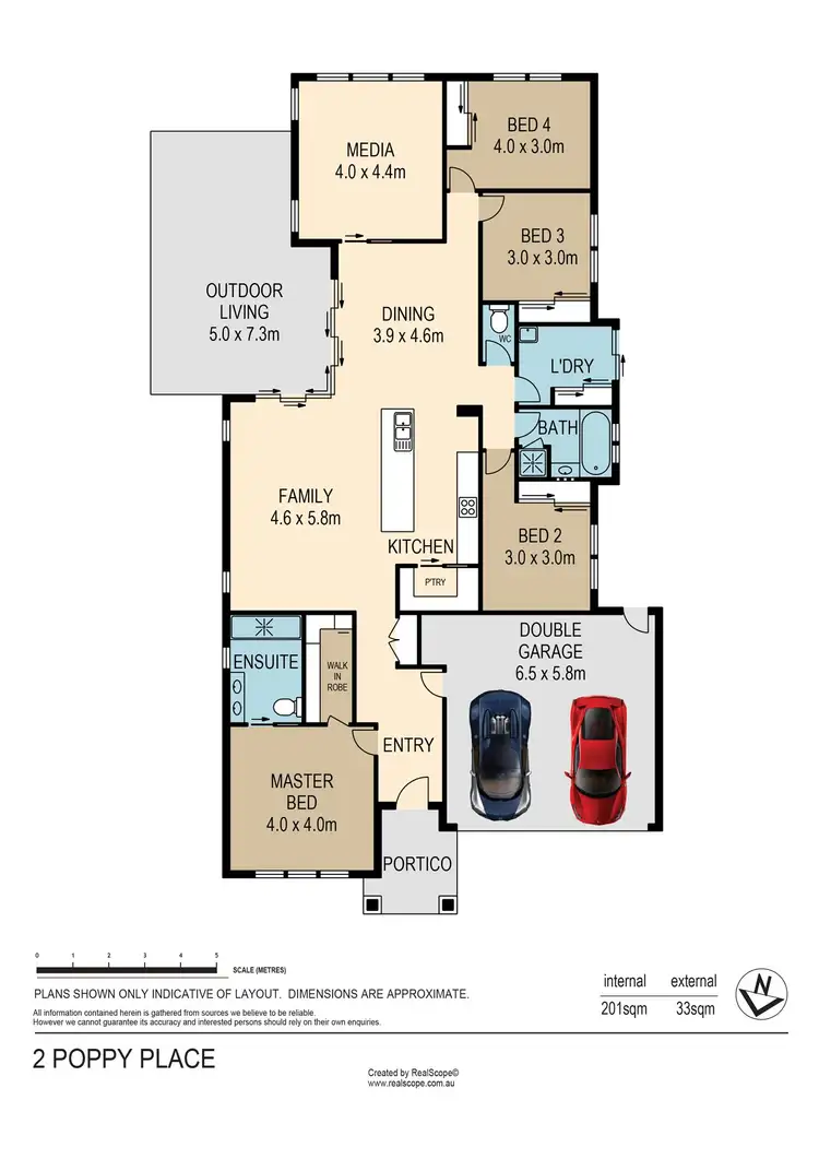 Floorplan of Homely house listing, 2 Poppy Place, The Gap QLD 4061